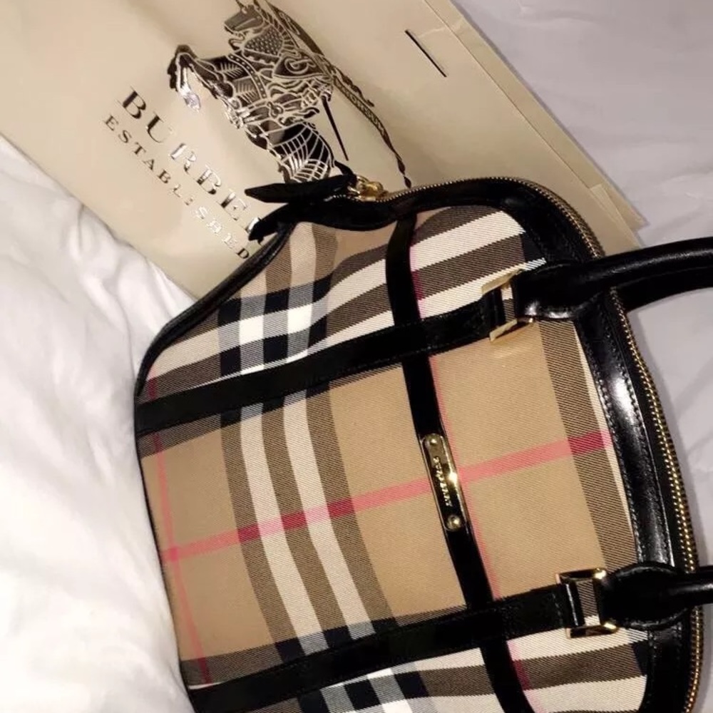 Burberry Bridle house-check Medium Orchard Bowling